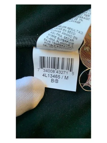 Karen Kane Black Split Front Blouse Tunic Women's Size Medium - Picture 8 of 11